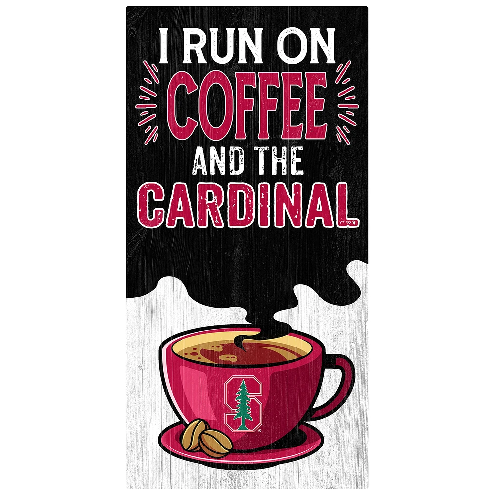 Stanford Cardinal 6" x 12" Coffee Wall Art