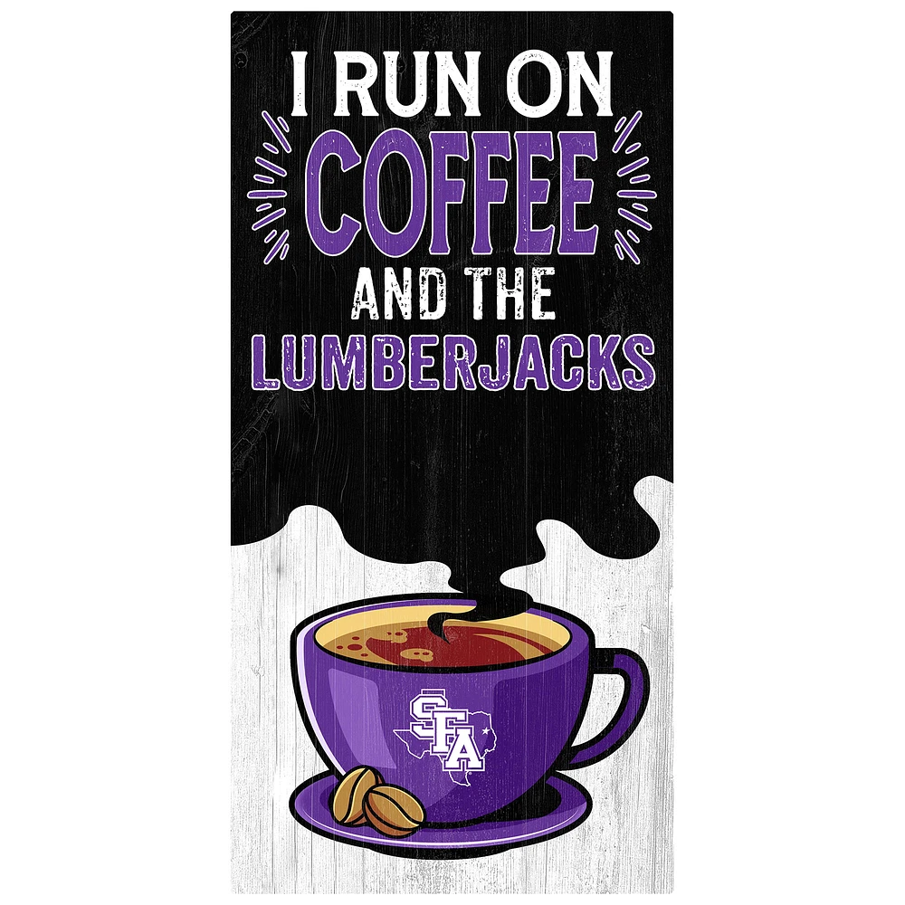 Stephen F Austin Lumberjacks 6" x 12" Coffee Wall Art