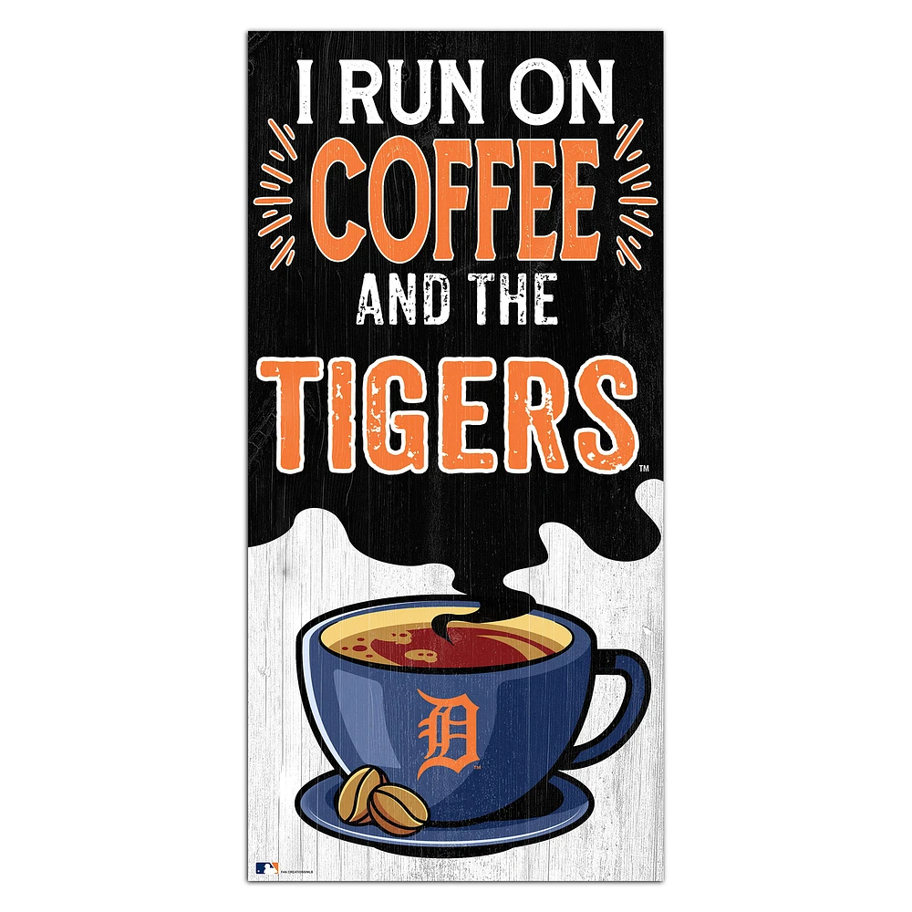 Detroit Tigers 6" x 12" Coffee Wall Art