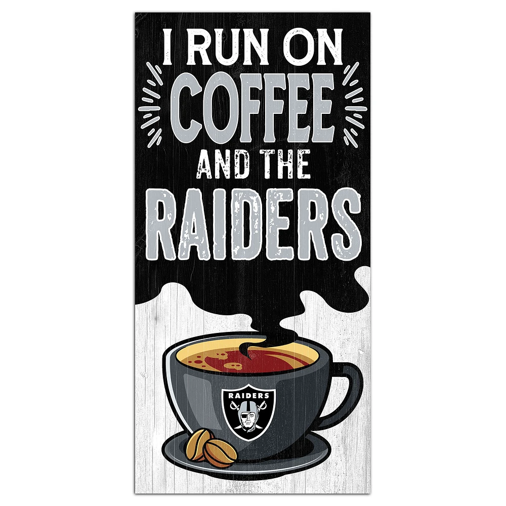 Las Vegas Raiders 6" x 12" Coffee Wall Art