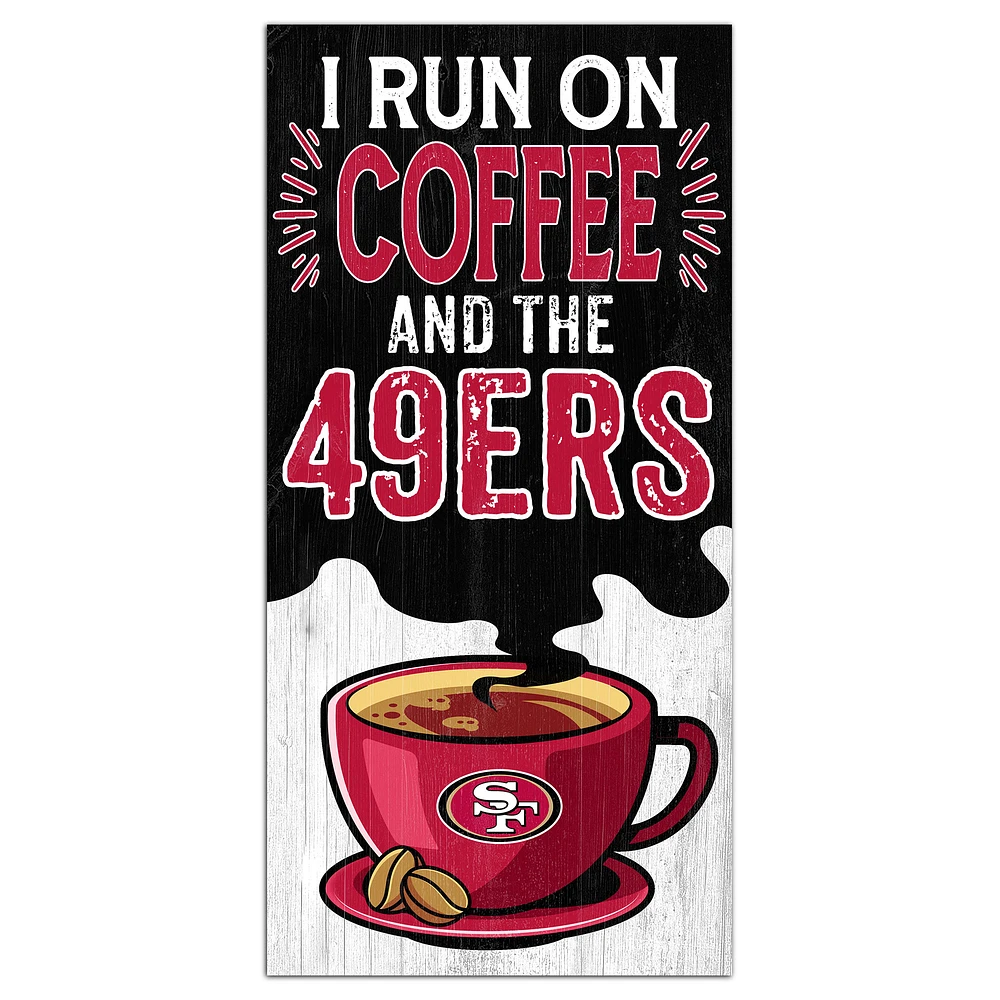 San Francisco 49ers 6" x 12" Coffee Wall Art