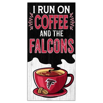 Atlanta Falcons 6" x 12" Coffee Wall Art