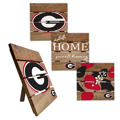 Georgia Bulldogs Four-Piece Hot Plate Set