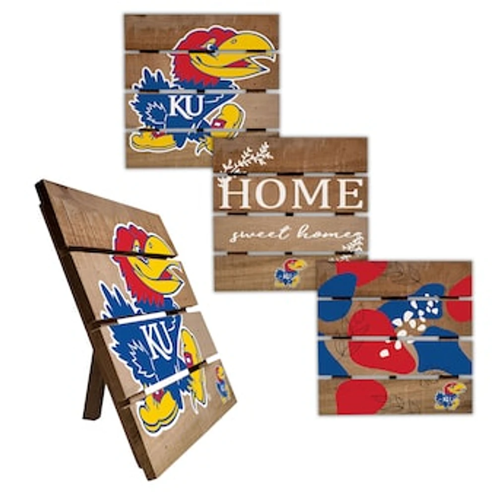 Kansas Jayhawks Four-Piece Hot Plate Set