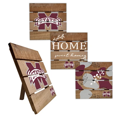 Mississippi State Bulldogs Four-Piece Hot Plate Set