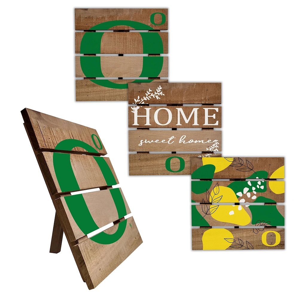 Oregon Ducks Four-Piece Hot Plate Set