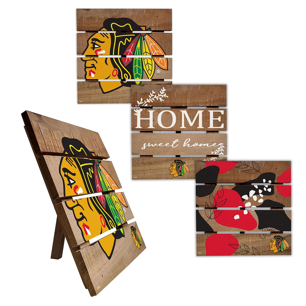 Chicago Blackhawks Four-Piece Hot Plate Set