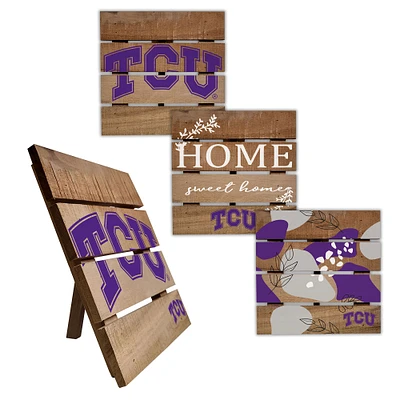 TCU Horned Frogs Four-Piece Hot Plate Set