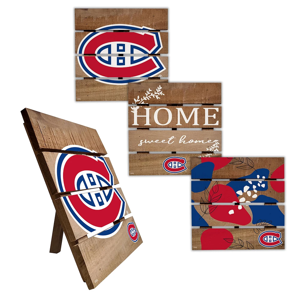 Montreal Canadiens Four-Piece Hot Plate Set