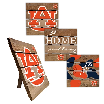 Auburn Tigers Four-Piece Hot Plate Set