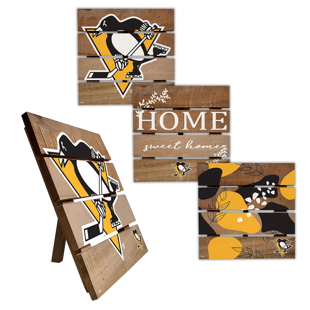Pittsburgh Penguins Four-Piece Hot Plate Set