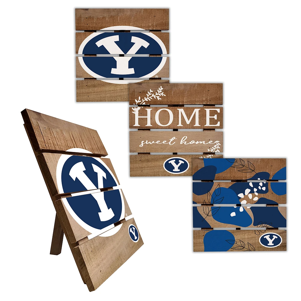 BYU Cougars Four-Piece Hot Plate Set