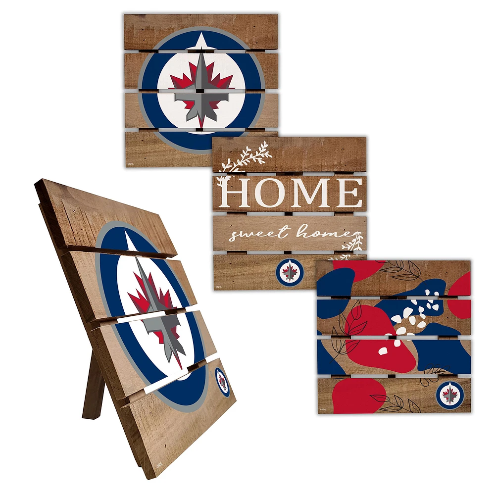 Winnipeg Jets Four-Piece Hot Plate Set