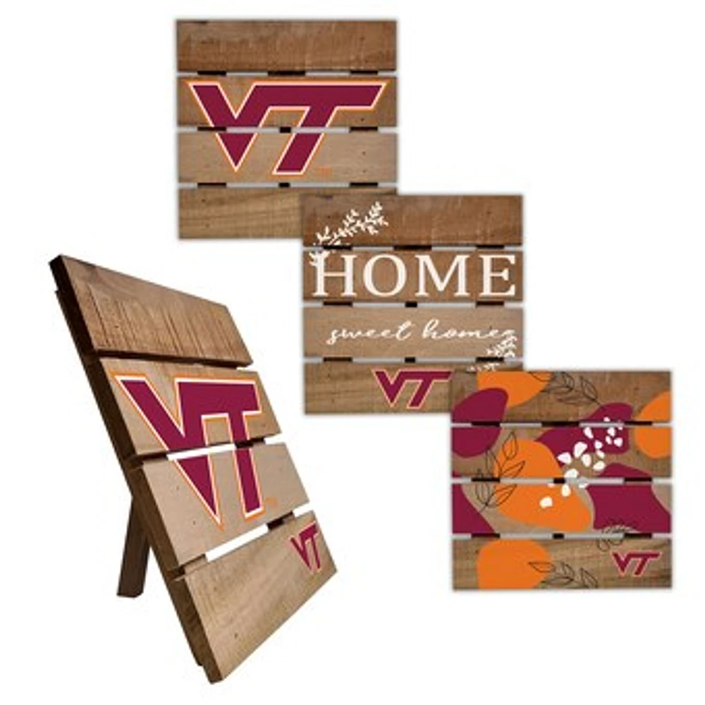 Virginia Tech Hokies Four-Piece Hot Plate Set