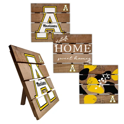 Appalachian State Mountaineers Four-Piece Hot Plate Set