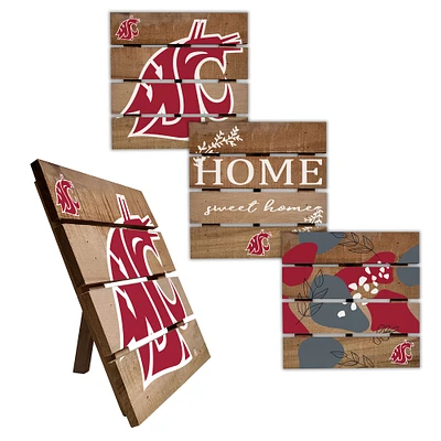 Washington State Cougars Four-Piece Hot Plate Set