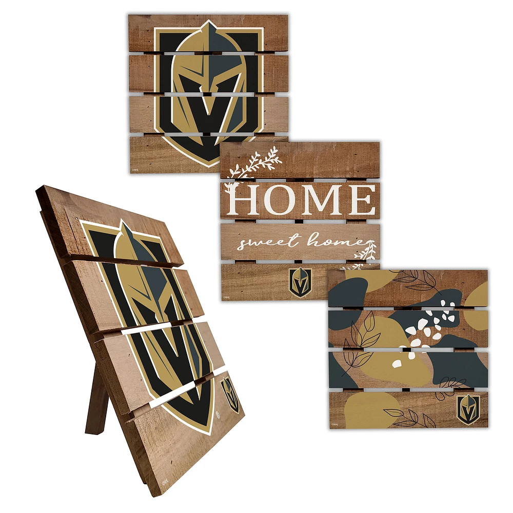 Vegas Golden Knights Four-Piece Hot Plate Set