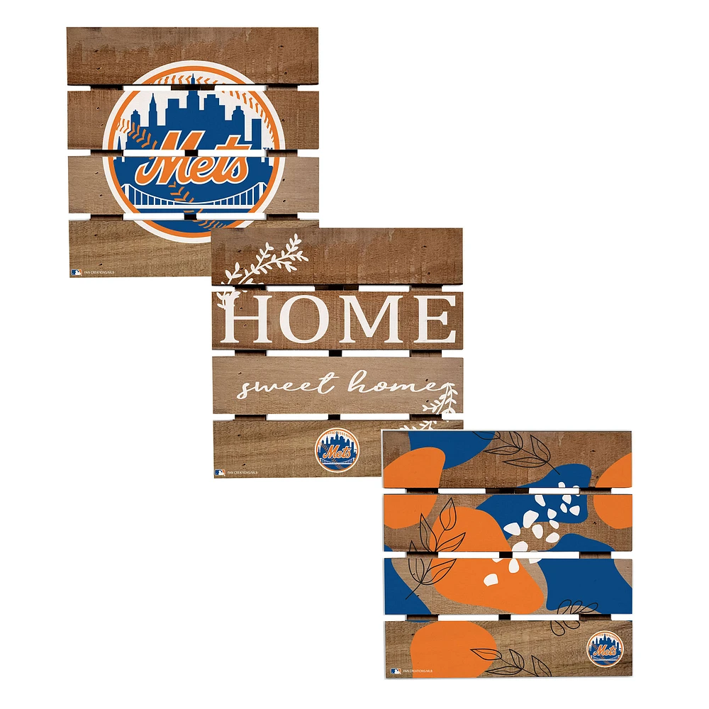 New York Mets Four-Piece Hot Plate Set