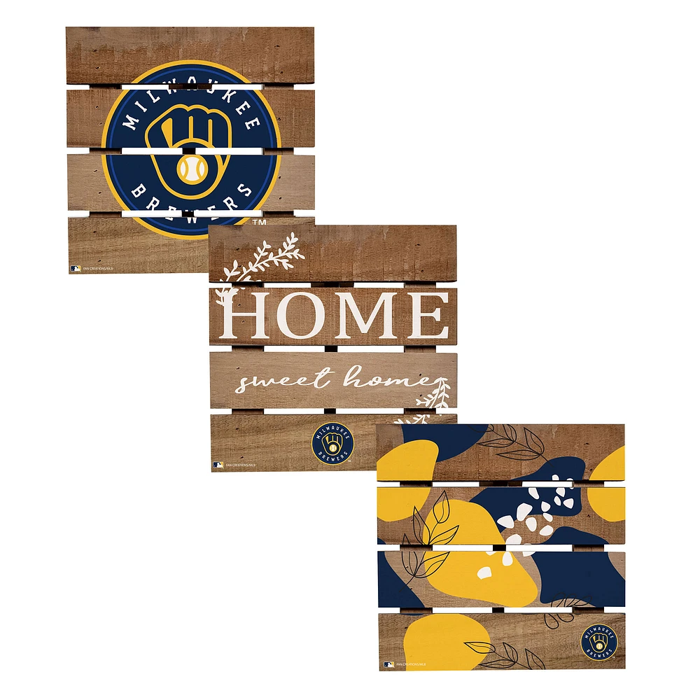Milwaukee Brewers Four-Piece Hot Plate Set