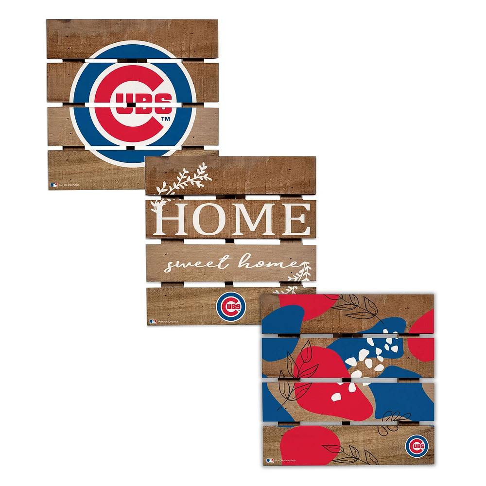 Chicago Cubs Four-Piece Hot Plate Set