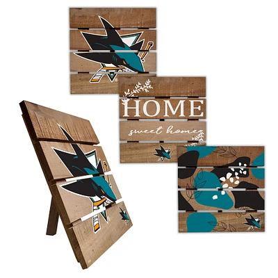 San Jose Sharks Four-Piece Hot Plate Set