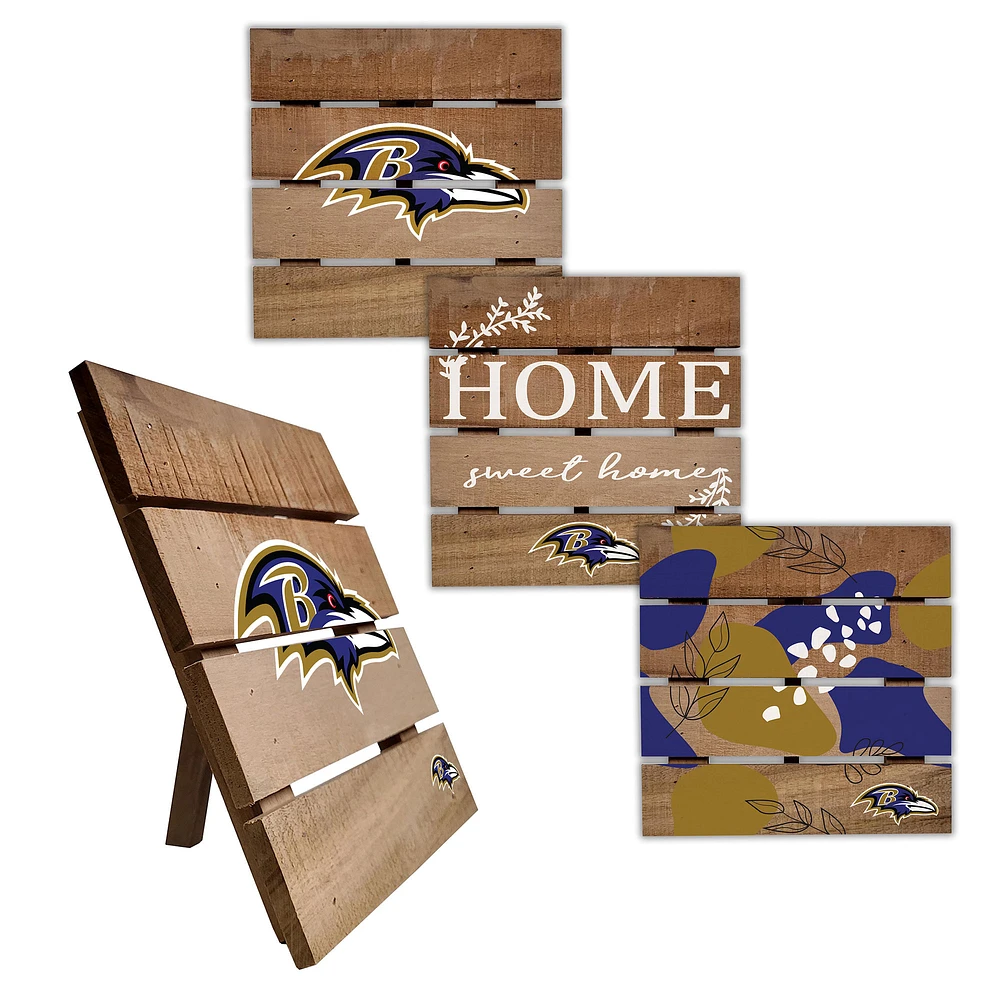 Baltimore Ravens Four-Piece Hot Plate Set