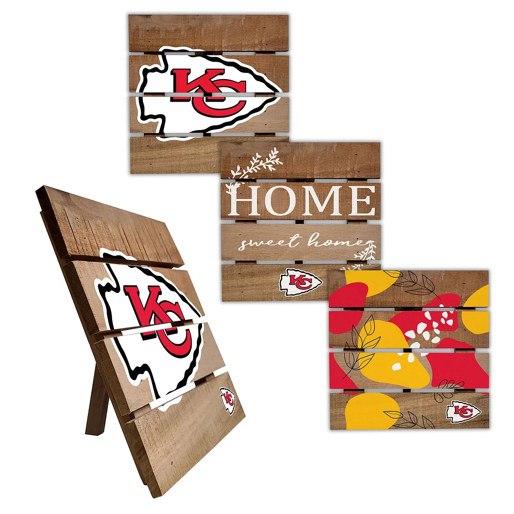 Kansas City Chiefs Four-Piece Hot Plate Set