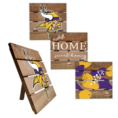 Minnesota Vikings Four-Piece Hot Plate Set