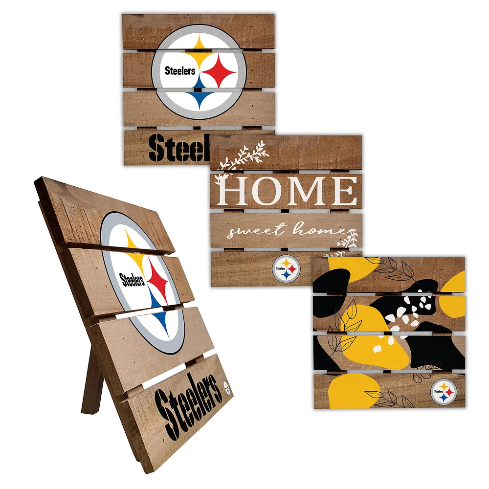 Pittsburgh Steelers Four-Piece Hot Plate Set