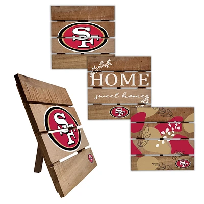 San Francisco 49ers Four-Piece Hot Plate Set