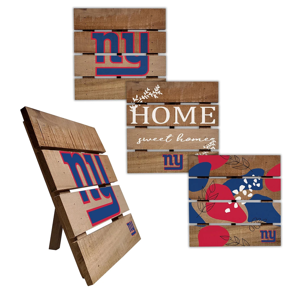 New York Giants Four-Piece Hot Plate Set