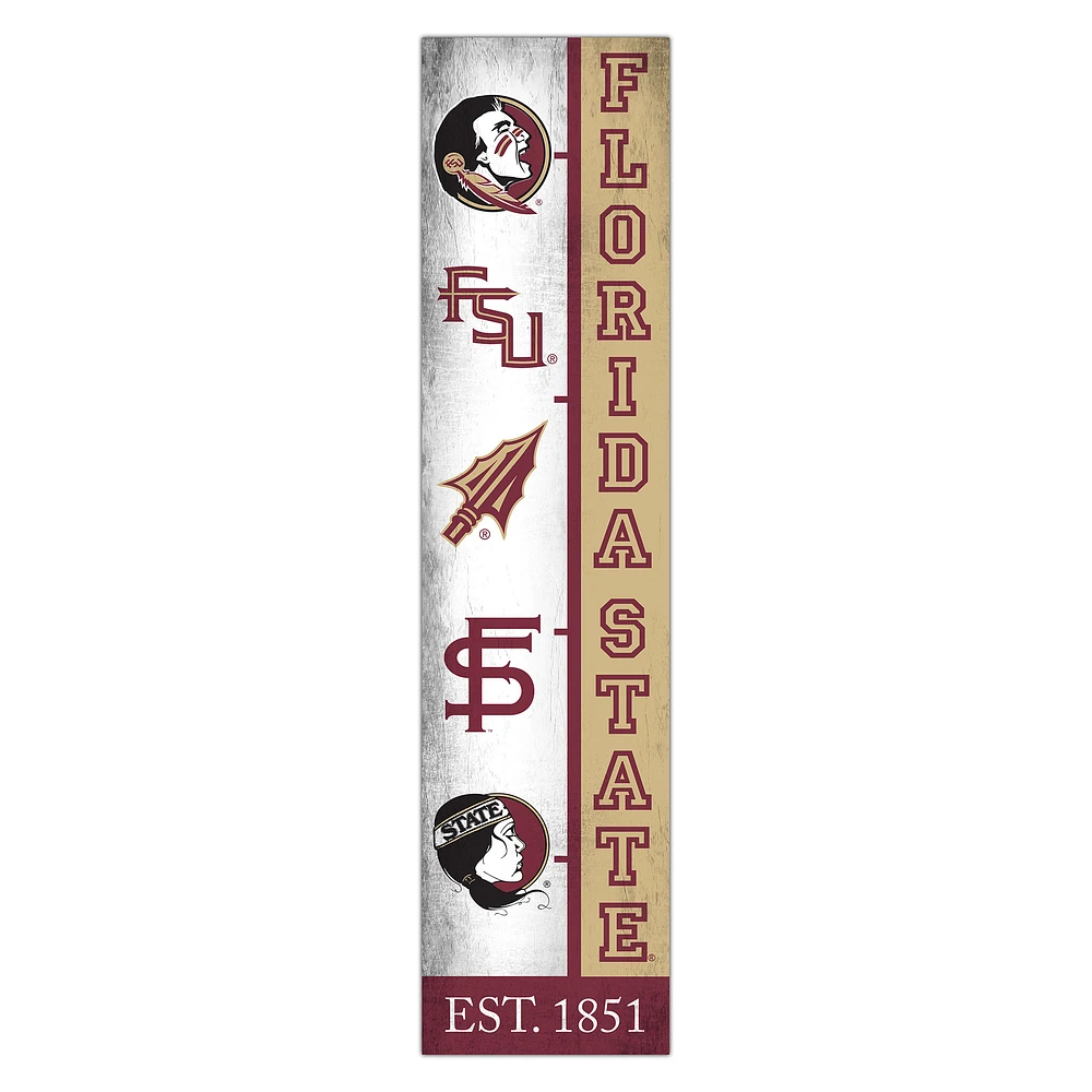 Florida State Seminoles 6" x 24" Progression Wood Sign