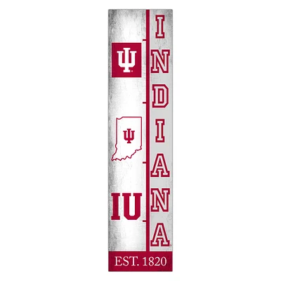 Indiana Hoosiers 6" x 24" Progression Wood Sign