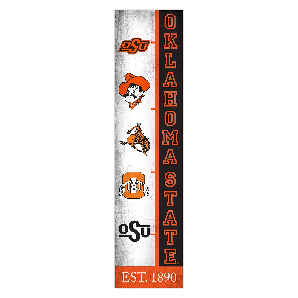 Oklahoma State Cowboys 6" x 24" Progression Wood Sign