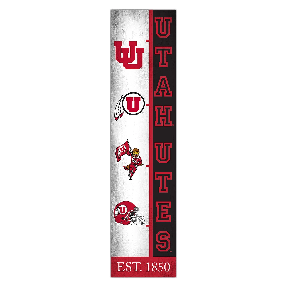 Utah Utes 6" x 24" Progression Wood Sign