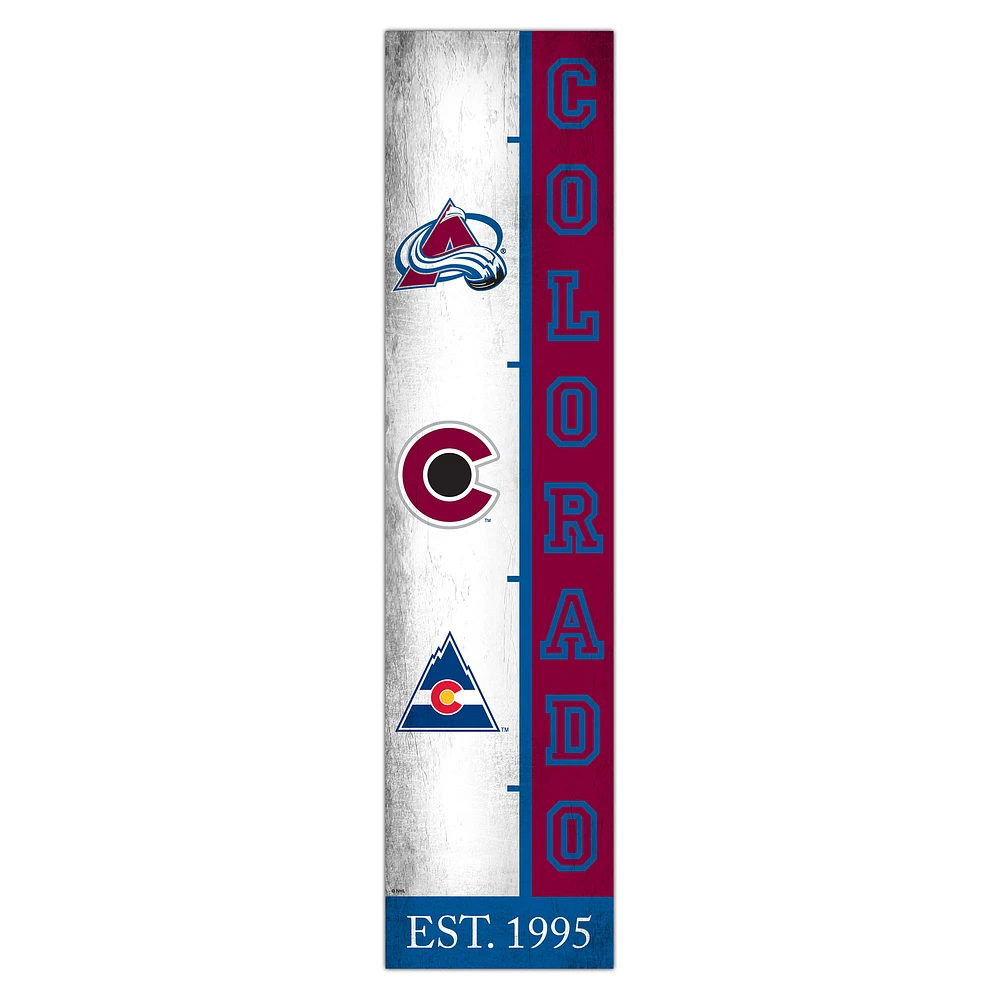 Colorado Avalanche 6" x 24" Progression Wood Sign