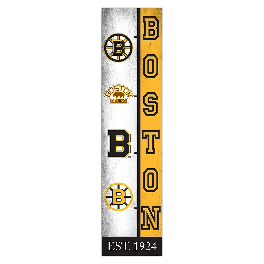 Boston Bruins 6" x 24" Progression Wood Sign