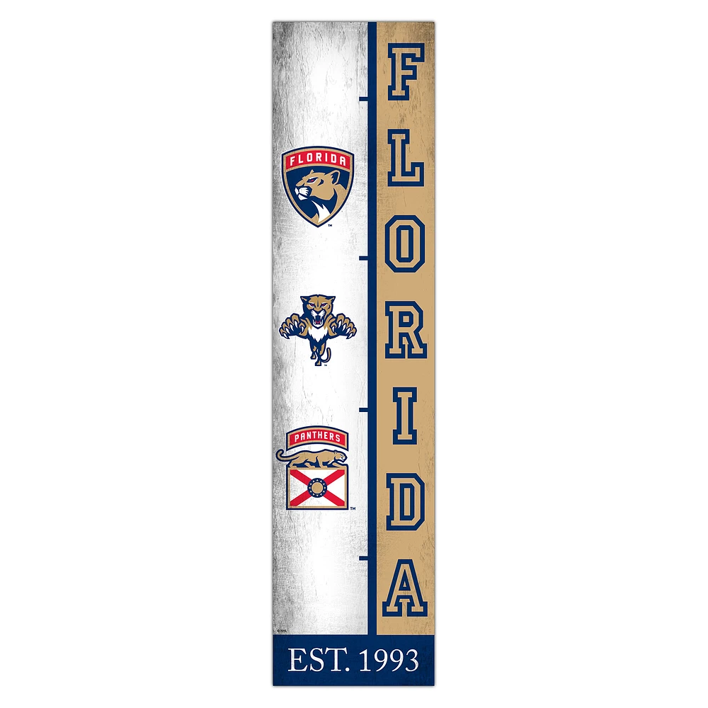 Florida Panthers 6" x 24" Progression Wood Sign