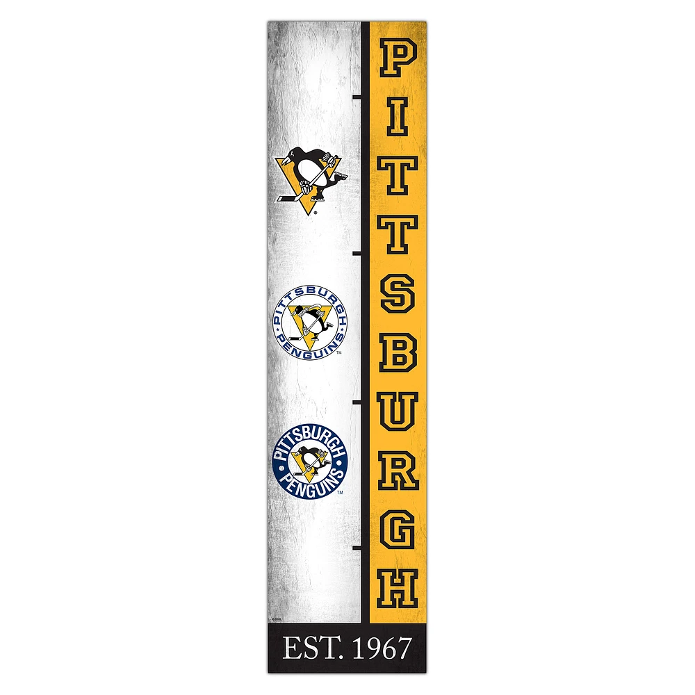 Pittsburgh Penguins 6" x 24" Progression Wood Sign