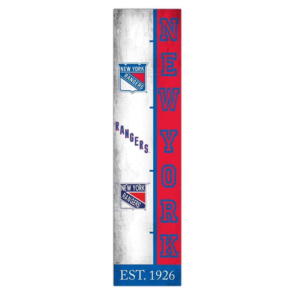 New York Rangers 6" x 24" Progression Wood Sign
