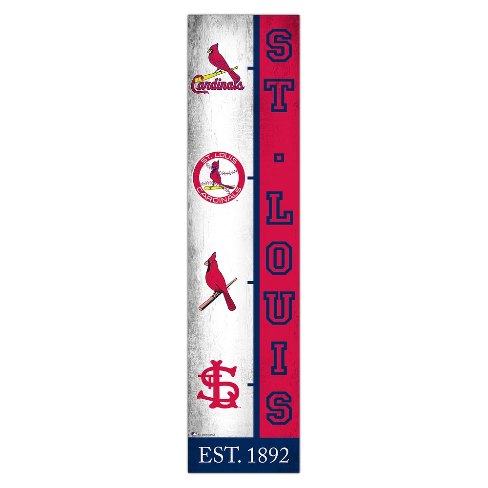 St. Louis Cardinals 6" x 24" Progression Wood Sign