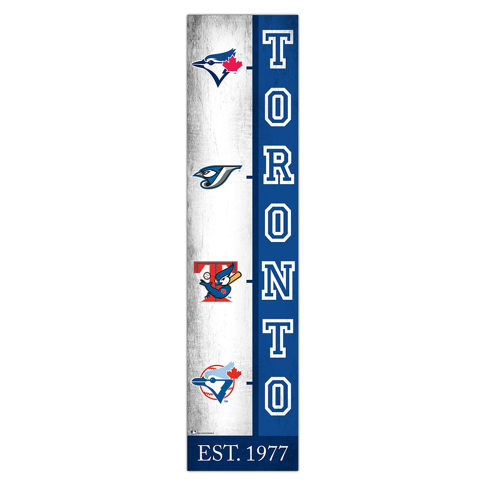 Toronto Blue Jays 6" x 24" Progression Wood Sign