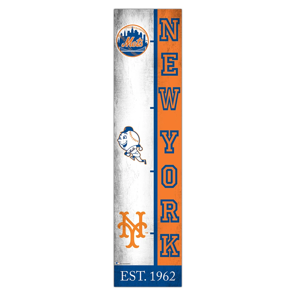 New York Mets 6" x 24" Progression Wood Sign