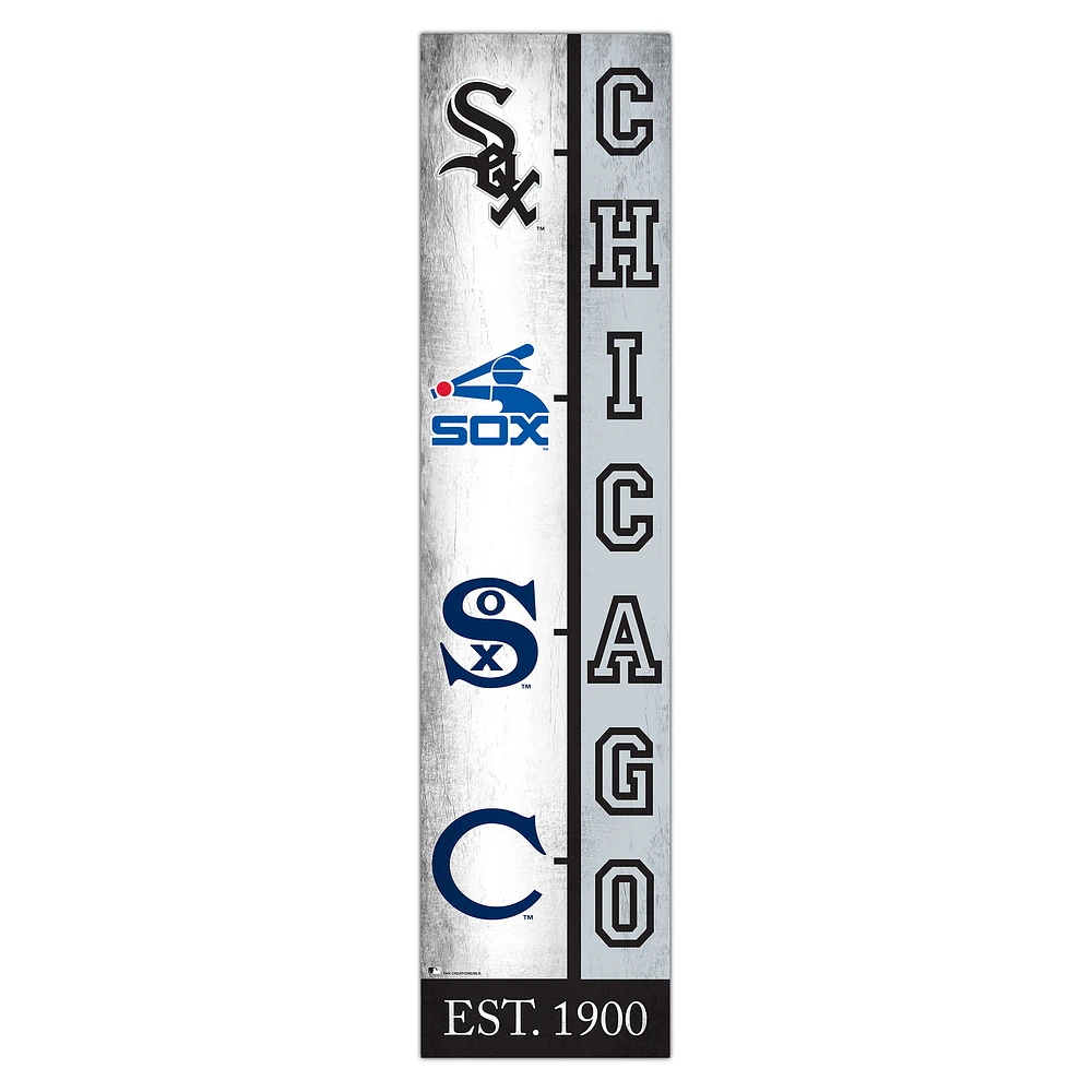 Chicago White Sox 6" x 24" Progression Wood Sign