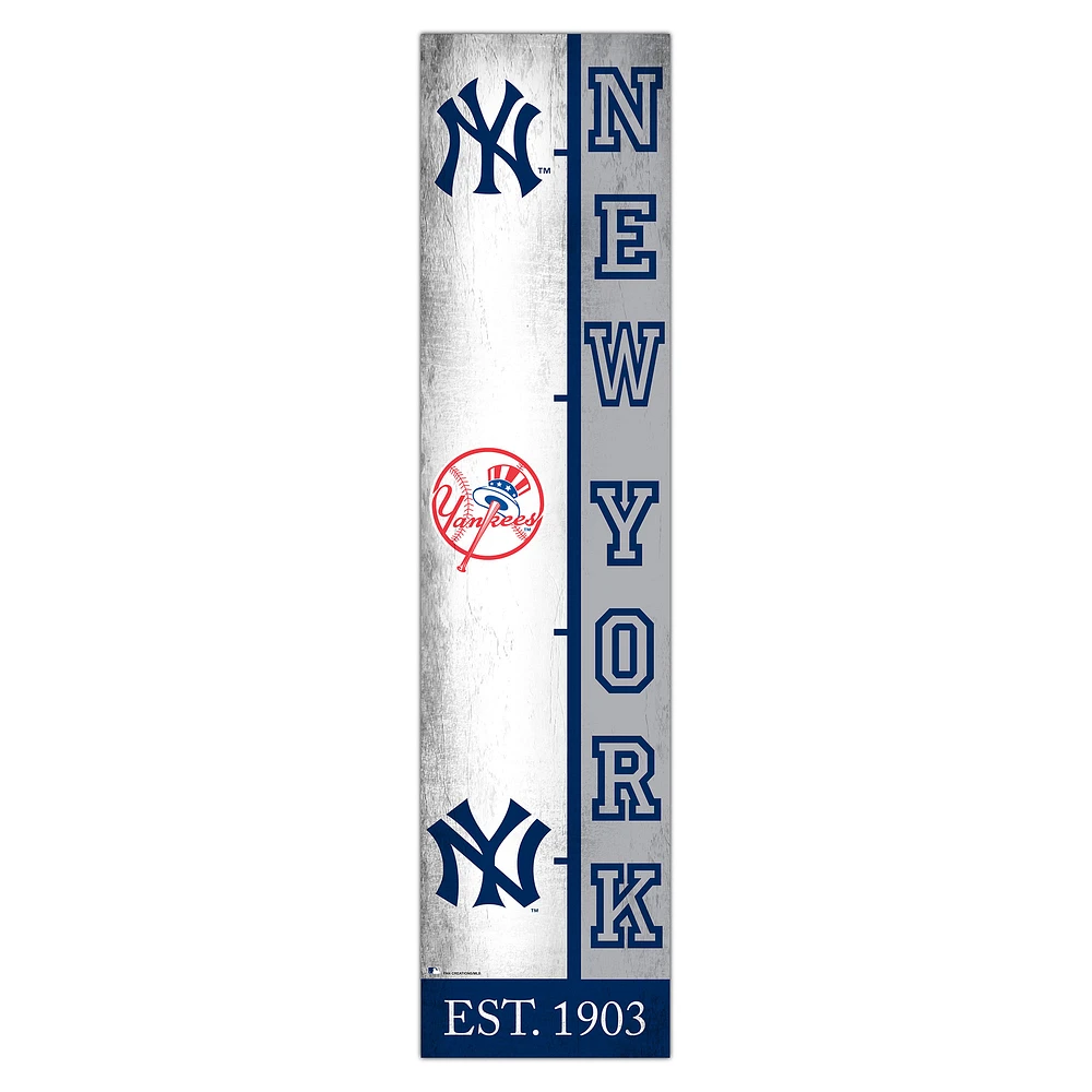 New York Yankees 6" x 24" Progression Wood Sign
