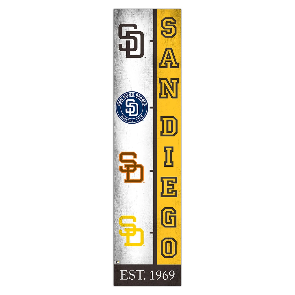 San Diego Padres 6" x 24" Progression Wood Sign