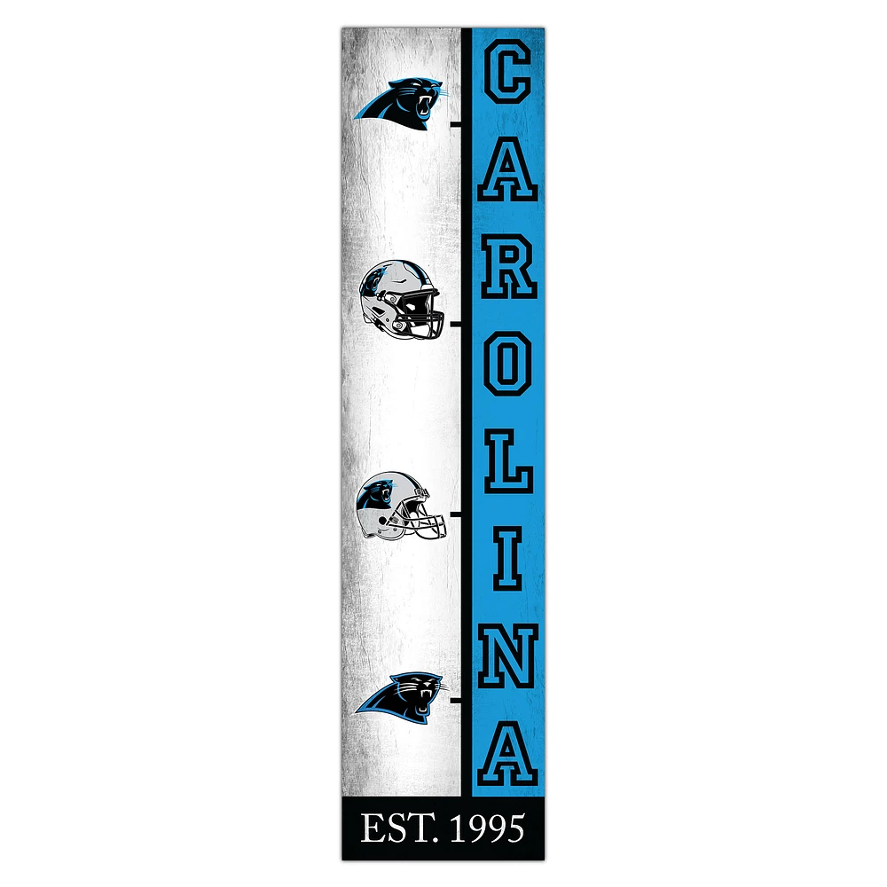 Carolina Panthers 6" x 24" Progression Wood Sign