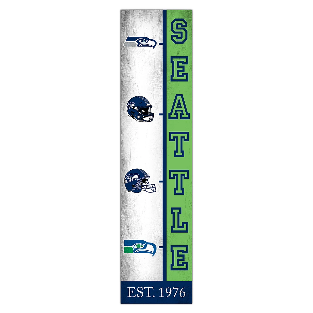 Seattle Seahawks 6" x 24" Progression Wood Sign