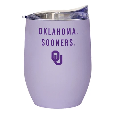 Oklahoma Sooners 16oz. Lavender Soft Touch Curved Tumbler