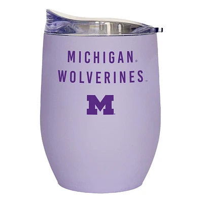 Michigan Wolverines 16oz. Lavender Soft Touch Curved Tumbler